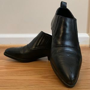 Oak Tree Farms Western Black Ankle Booties size 7.5